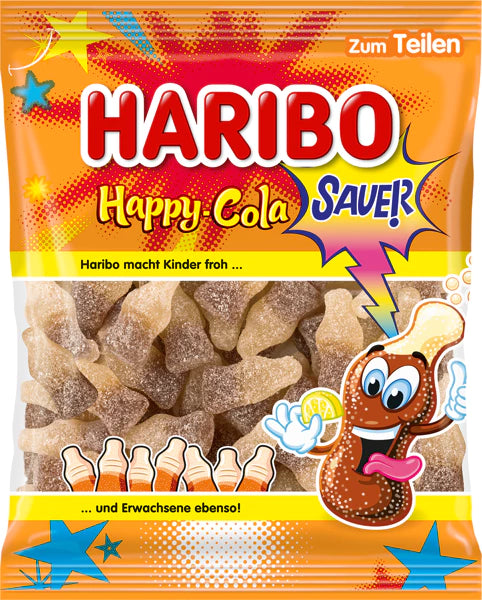 Haribo Happy Cola zuur 175g