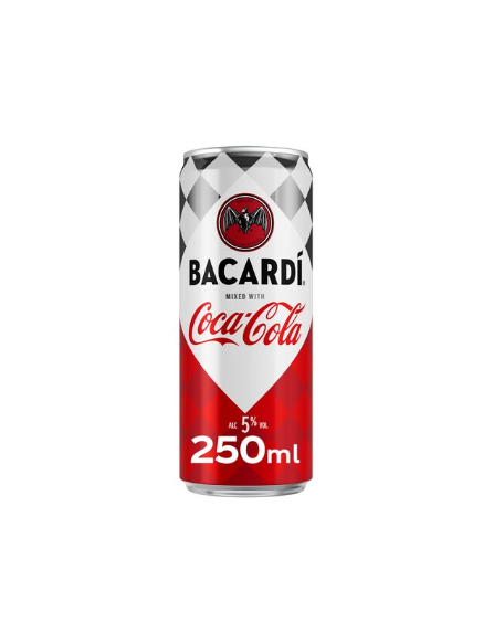 Coca-cola Bacardí and Cola 5% blik 25cl