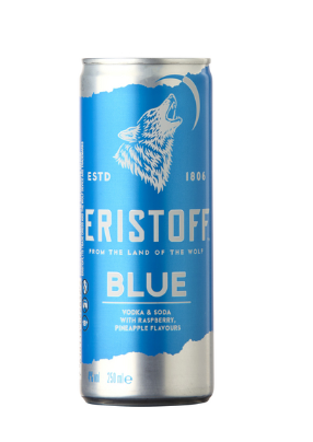 ERISTOFF Blue 4% blik 25cl