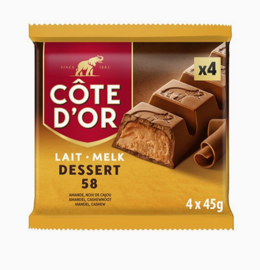 CÔTE D'OR Dessert 58 4x45g
